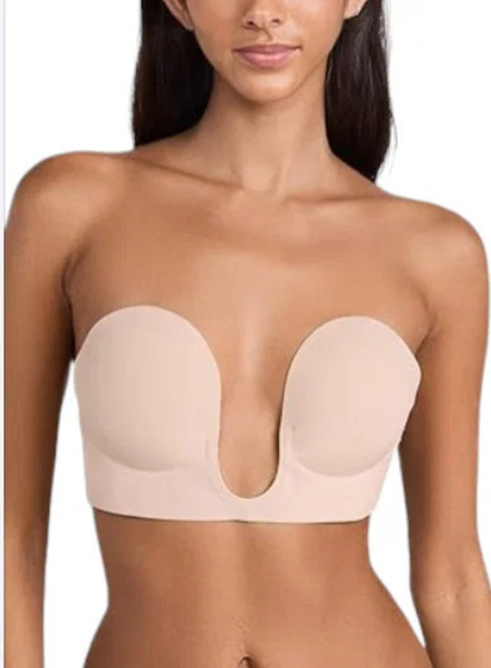 Fashion Forms Women's U Plunge Backless Strapless Bra Nude -